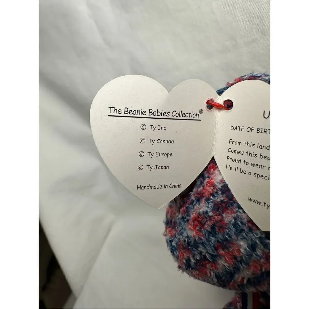 RARE Ty Beanie Baby USA 2000 Bear Proud To Be An American TAG ERRORS Retired #44 - Picture 5 of 7